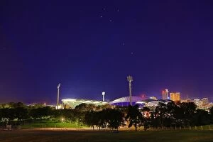 Purple Collection: Adelaide Oval at night. South Australia