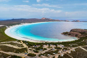 Australia Collection: Aerial view of Lucky Bay in Cape Le Grand National Park near Esperance at Western Australia