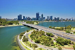 Australia Fine Art Print Collection: Aerial view of Perth, Western Australia