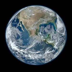 Earth Metal Print Collection: Blue Marble Earth Montage