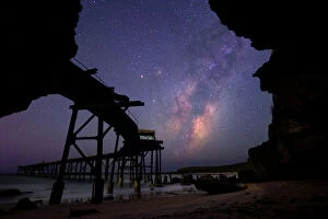 Related Images Mouse Mat Collection: Catherine Hill Bay Jetty with Milkyway