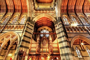 St Paul Collection: The Pipe Organ of St Pauls Cathedral in Melbourne, Victoria, Australia