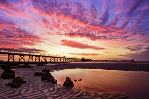 Pop art Collection: Sunset at Moonta Bay, Copper Coast Region, Northern Yorke Peninsula, South Australia