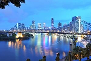 Brisbane Collection: Sunset over Story Bridge
