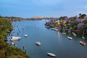 Landscape paintings Jigsaw Puzzle Collection: View over Sydney on Parramatta River