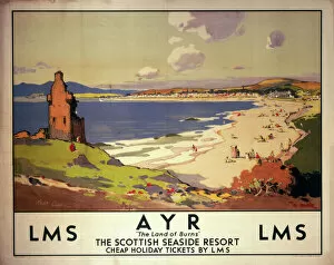 Related Images Collection: Ayr: The Land of Burns, LMS poster, 1923-1947