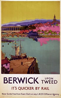 Sailing Mouse Mat Collection: Berwick upon Tweed, LNER poster, 1923-1947