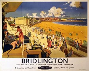 Related Images Poster Print Collection: Bridlington, BR poster, 1950s