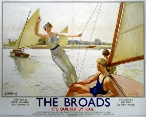 Norfolk Photo Mug Collection: The Broads, LNER poster, 1923-1947