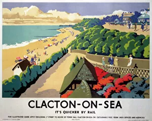Posters Metal Print Collection: Clacton-on-Sea, LNER poster, 1935