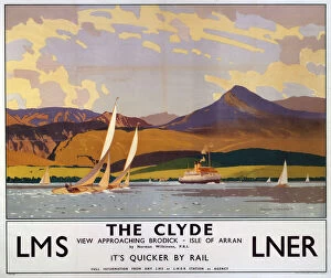 Water Rail Premium Framed Print Collection: The Clyde, LMS / LNER poster, 1923-1947