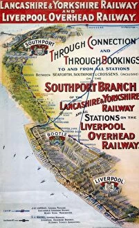 Read Collection: Through Connection and Through Bookings, LYR / LOR poster, c 1910