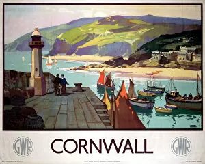 Bo'ness Fine Art Print Collection: Cornwall, GWR poster, 1937