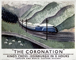 Railway Posters Metal Print Collection: The Coronation, LNER poster, 1937
