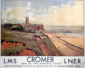 Landscape painting Poster Print Collection: Cromer, LMS / LNER poster, 1923-1947