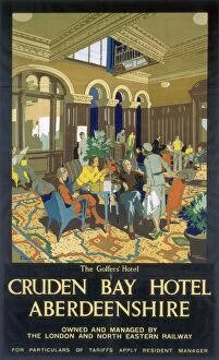 Related Images Fine Art Print Collection: Cruden Bay Hotel, LNER poster, 1923-1947