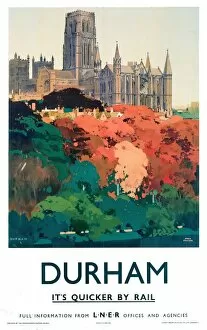 Royalty Photo Mug Collection: Durham, LNER poster, 1923-1947