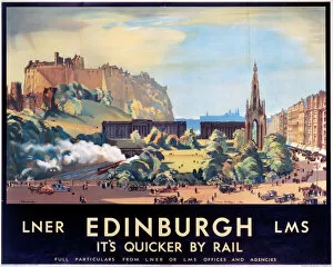 New London Architecture Collection: Edinburgh, LNER / LMS poster, 1934