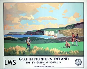 Related Images Collection: Golf in Northern Ireland, LMS poster
