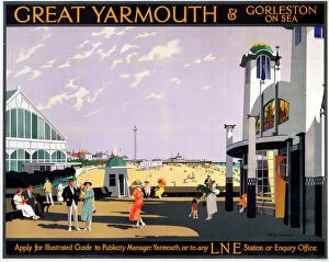 Digital art Metal Print Collection: Great Yarmouth & Gorleston on Sea, LNER poster, 1935
