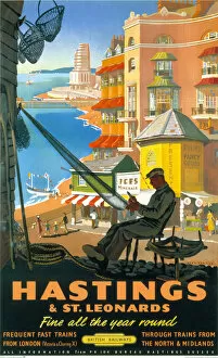 Sussex Collection: Hastings & St Leonards, BR poster, 1952