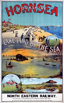 Greater Yorkshire Premium Framed Print Collection: Hornsea, Yorkshire - Lakeland by the Sea, NER poster, c 1910s