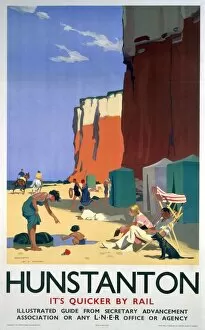 Related Images Fine Art Print Collection: Hunstanton, LNER poster, 1923-1947