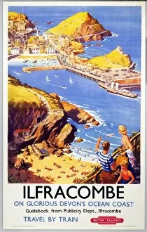 Railway Posters Photographic Print Collection: Ilfracombe, BR poster, 1950s