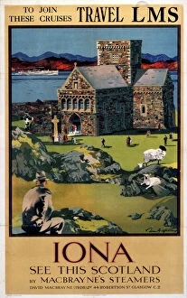 Posters Collection: Iona, LMS poster, 1923-1947