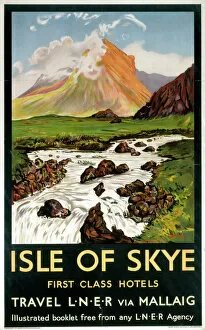 Waterfall art Mouse Mat Collection: Isle of Skye - First Class Hotels, LNER poster, 1923-1947