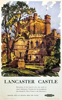 Railway Posters Poster Print Collection: Lancaster Castle, BR (LMR) poster, 1950