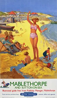 Related Images Collection: Mablethorpe and Sutton-on-sea, BR poster, c 1950s