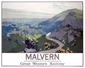 Western Mouse Canvas Print Collection: Malvern, GWR poster, 1923-1947