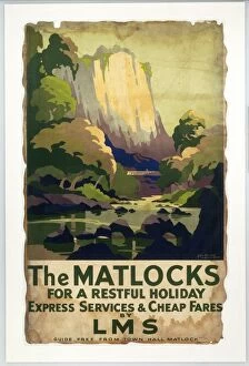 Railway Jigsaw Puzzle Collection: The Matlocks, LMS poster