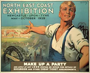 Railway Posters Photographic Print Collection: North East Coast Exhibition, LNER poster, 1929