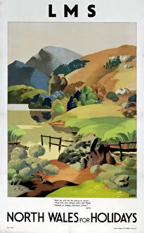 Lakes Collection: North Wales for Holidays, LMS poster, 1923-1947