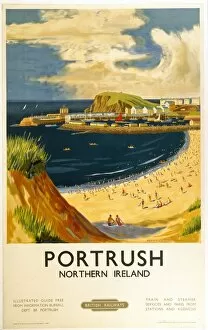 Railway Posters Collection: Portrush, BR (LMR) poster, 1952