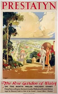 Related Images Collection: Prestatyn - The Rose Garden of Wales, LMS poster, 1923-1947