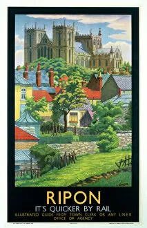 Railway Posters Greetings Card Collection: Ripon, LNER poster, c 1930