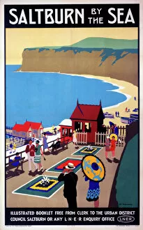 Digital art Metal Print Collection: Salturn-by-the-Sea, LNER poster, 1923-1929