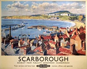Related Images Jigsaw Puzzle Collection: Scarborough, BR poster, 1950
