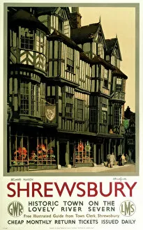 New London Architecture Fine Art Print Collection: Shrewsbury, GWR / LMS poster, 1939