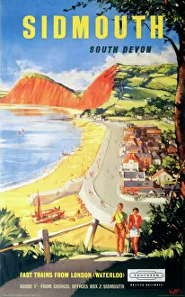 Devon Canvas Print Collection: Sidmouth, BR (SR) poster, 1959