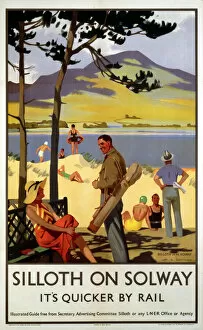 Railway Canvas Print Collection: Silloth-on-Solway, LNER poster, 1923-1947