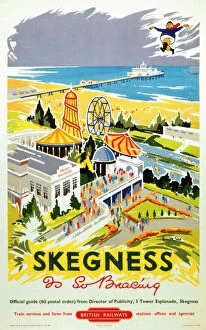 John Hassall Collection: Skegness is So Bracing, BR (ER) poster, 1956