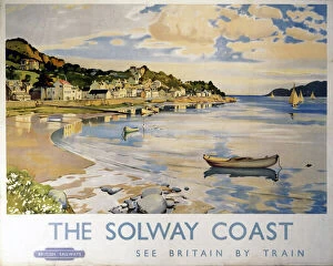 Railway Posters Photographic Print Collection: The Solway Coast - Kippford, BR (ScR) poster, 1948-1965