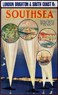 Warships Collection: Southsea, LBSCR poster, c 1910s