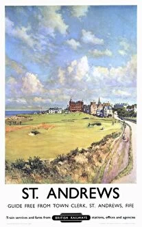 Related Images Collection: St Andrews, BR poster, 1957