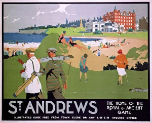 Related Images Photographic Print Collection: St Andrews, LNER poster, 1920s