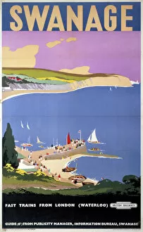 Advertising Collection: Swanage, BR poster, c 1955